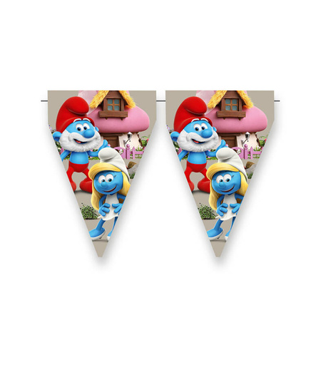 Baner papierowy flagi Smerfy 300 cm