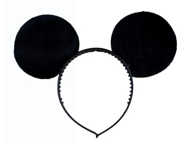 Opaska uszy Myszki CZARNE