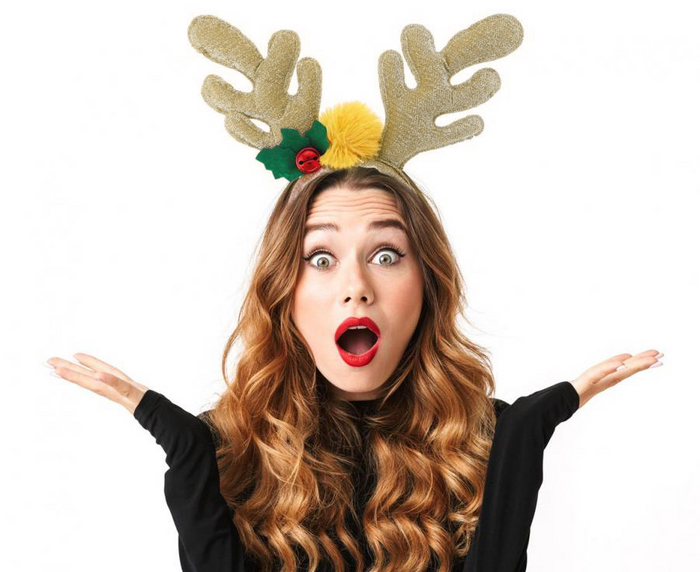 Opaska Rogi Renifera LUX złota