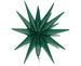 Gwiazda 3D balon foliowy ZIELONA 50 cm