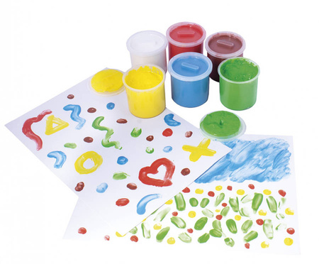 Farby do malowania palcami JOVI 6x125ml