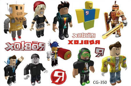 Tatuaże zmywalne wodne Roblox Game