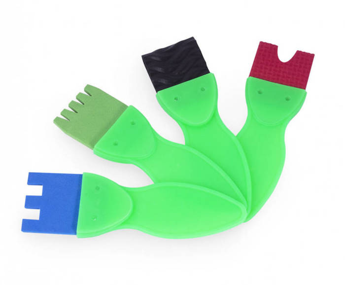 WAŁKO-PĘDZLE do malowania farbami 4 szt JOVI