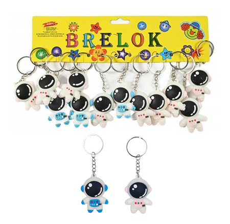 Brelok silikonowy Kosmos astronauta mix wzorów