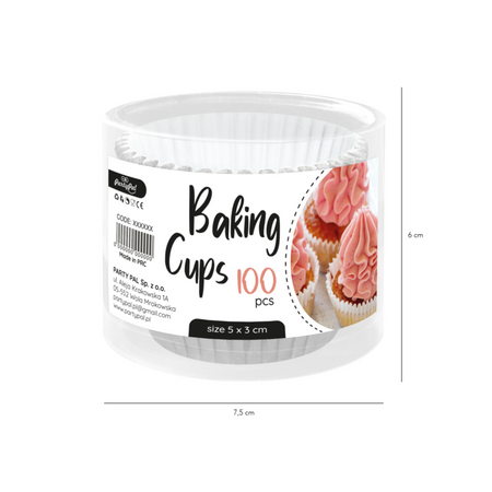 Papilotki do babeczek muffinek 100 szt.