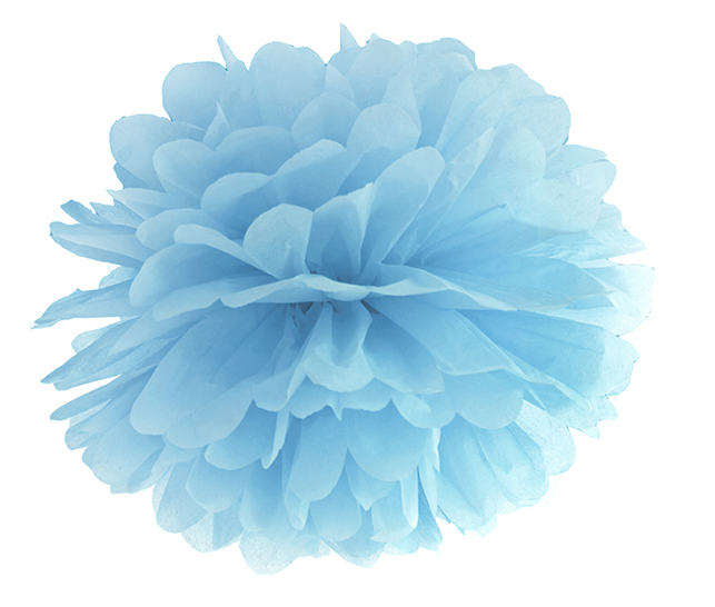 Pompon dekoracyjny bibułowy różne kolory DUŻY 35 cm