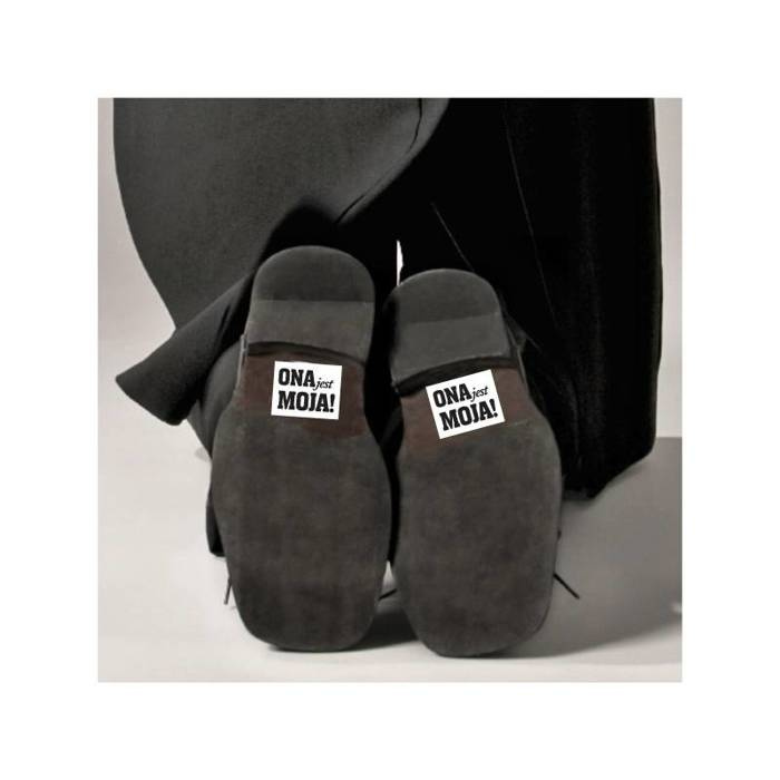 Naklejki na buty ONA JEST MOJA