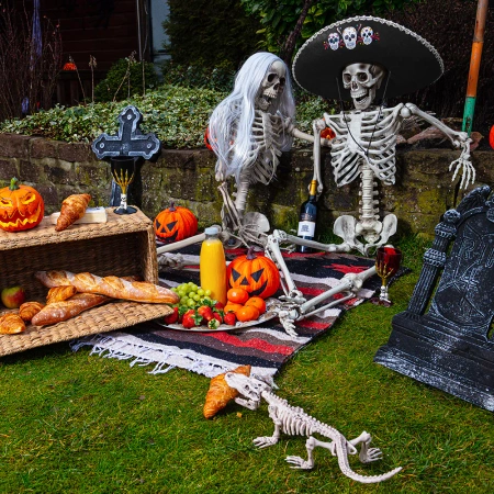 Kielich plastikowy czaszki różne kolory Halloween