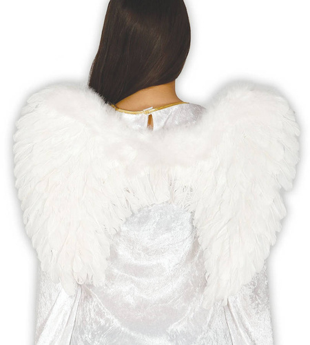 Anielskie skrzydła z piór 50 cm skrzydła anioła
