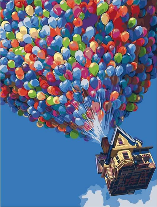 Zestaw do malowania po numerach - BALONY 40 x 50 cm
