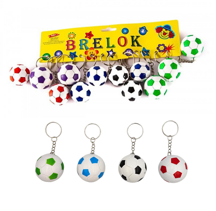 Brelok z tworzywa sztucznego piłka mix kolorów
