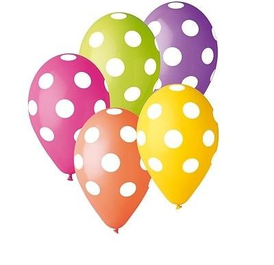 Gemar 12 cali 25 szt Grochy mix kolorów balony