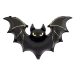 Nietoperz balon foliowy czarny ze złotym zdobieniem 85x150 cm