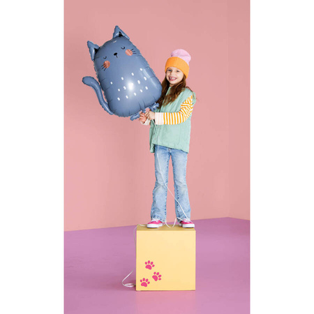 Balon foliowy Kotek szary 49 x 69 cm
