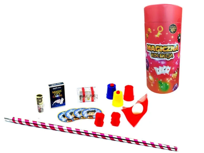 Magiczna kolekcja Fun Magic 99 sztuczek Czerwona Tuba