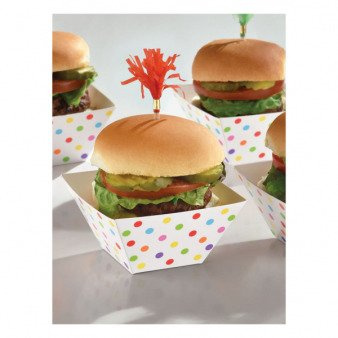 Pojemniki kwadratowe na słodycze przekąski 24 szt