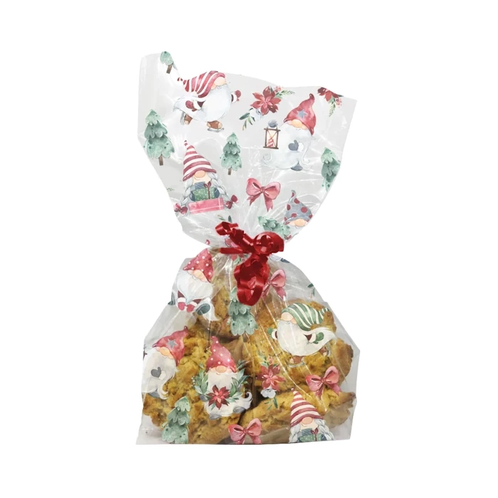 Woreczki foliowe celofan do pakowania słodyczy 20 szt. Skrzaty Elfy