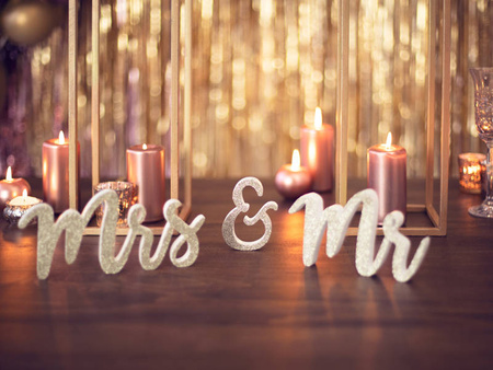 Kurtyna Party wisząca 90 x 250 cm ciemne złoto