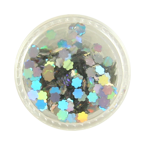 Brokat Holograficzny 2 g DAISIES - STOKROTKI Srebrne Eulenspiegel