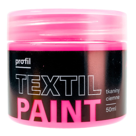 Farba do tkanin różowa NEONOWA świecąca w UV 50 ml