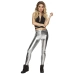 Spodnie Legginsy DISCO srebrne damskie męskie