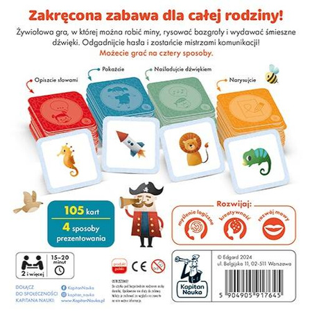 Gra rodzinna towarzyska Kalambury 3+ Kapitan Nauka