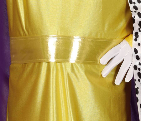 Strój Król żółto fioletowy na Jasełka Trzech Króli dla dorosłych