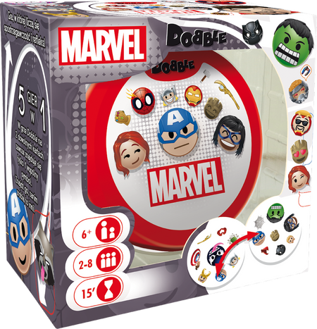 Gra rodzinna towarzyska Dobble Marvel Emoji