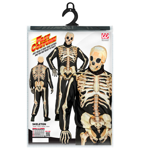 Kościotrup Szkielet szybki strój dla dorosłych