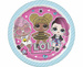 Talerzyki papierowe LOL Surprise okrągłe 23 cm 8 szt.