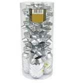 Kokarda 4 sztuki + 4 wstążki kolor: Srebrny