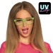 Okulary neonowe zielone UV