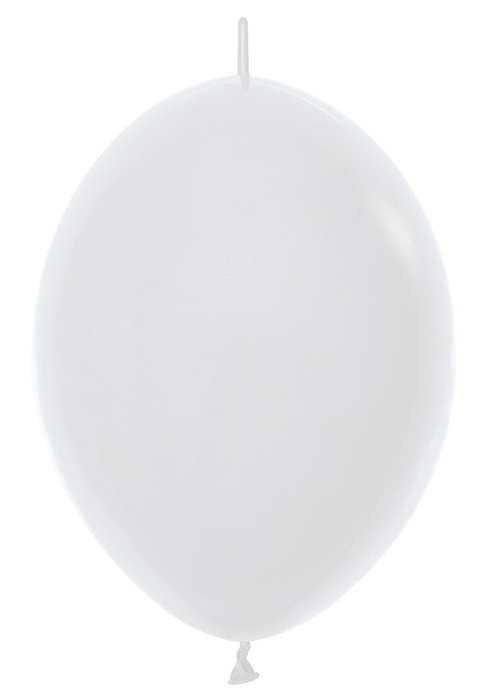 Balony do girland (Link-o-loon) LOL 12 cali Sempertex Solid 50 szt. White