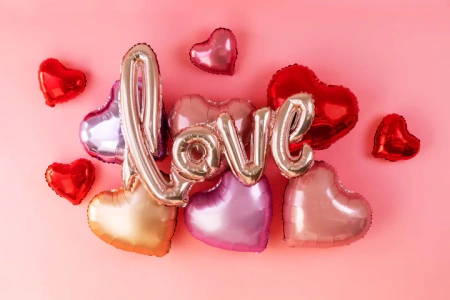 Balon foliowy serce satynowe matowe 18 cali ciemnoróżowe