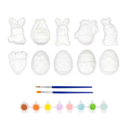 Ozdoby gipsowe do malowania zestaw Wielkanoc