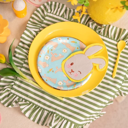 Serwetki papierowe Zajączki 12 szt. mix kolorów