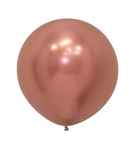 Balony Sempertex Chrome Shiny Reflex Rose Gold 24 cale 3 szt.