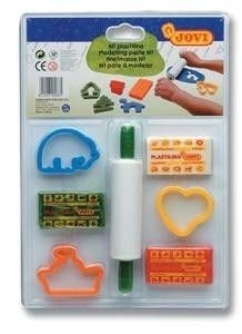 Plastelina ZESTAW foremki i wałek JOVI