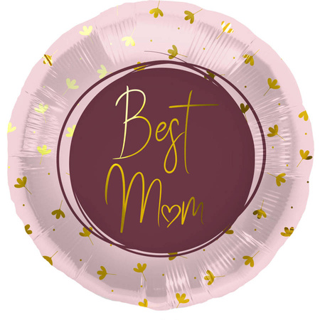 Balon foliowy BEST MOM Dzień Matki 45 cm 1 szt.