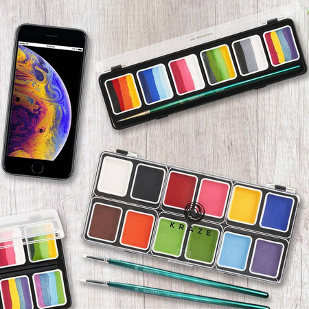 KrazeFX Paletka farb do malowania twarzy i ciała - Jacqueline Howe Paint & Sparkle