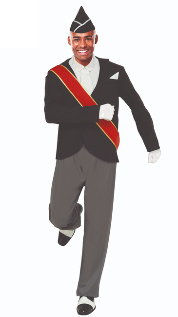 Strój dla dorosłych COFFIN DANCE Czarny taniec