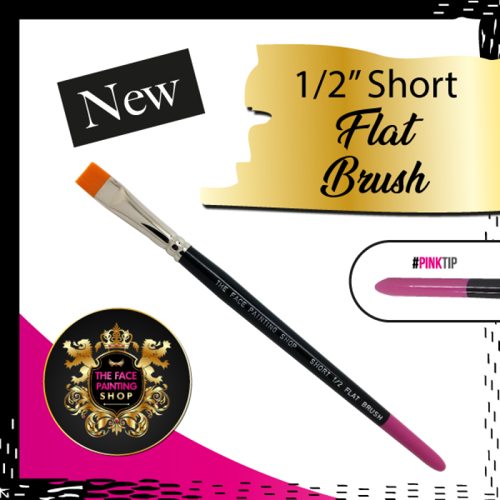 Pędzel płaski 1/2 Short Flat - The Face Painting Shop