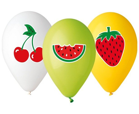 Gemar balony 13" OWOCE 5 szt
