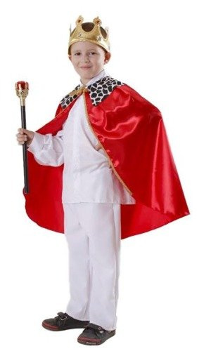Peleryna króla czerwona strój dziecięcy