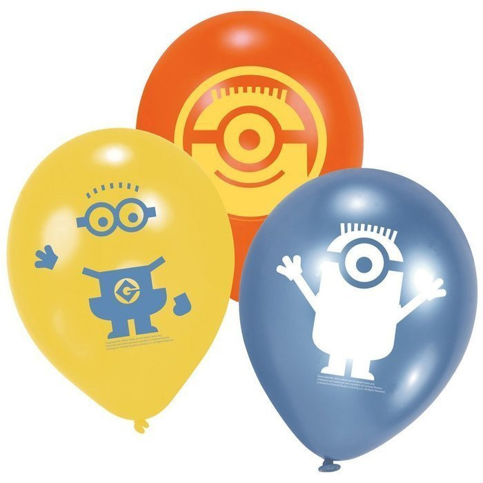 Balony Anagram 9 cali 6 szt Minionki