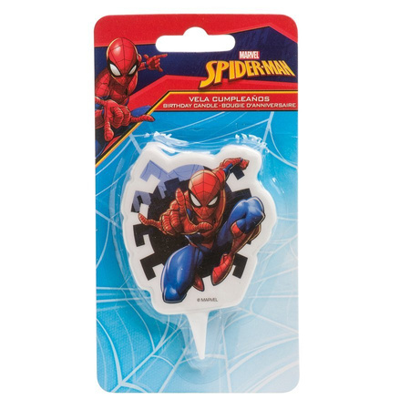 Świeczka urodzinowa na tort Spiderman Marvel 7 cm