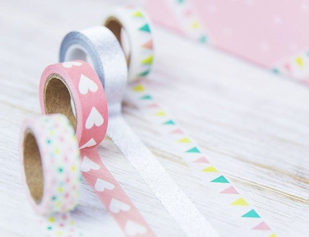 Taśma dekoracyjna mix 4 szt. Pastel