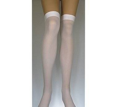 Zakolanówki Pończochy Białe