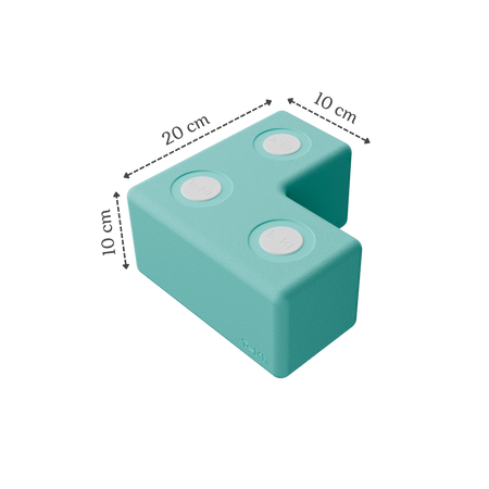 Duże klocki piankowe magnetyczne TUKI zestaw BUILDER 26 elementów