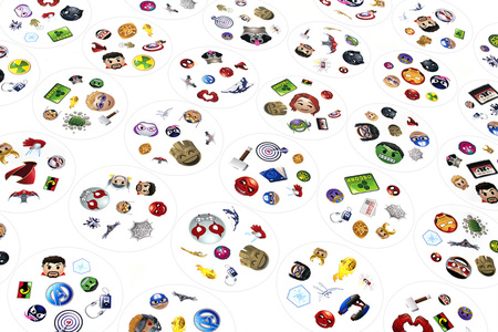 Gra rodzinna towarzyska Dobble Marvel Emoji
